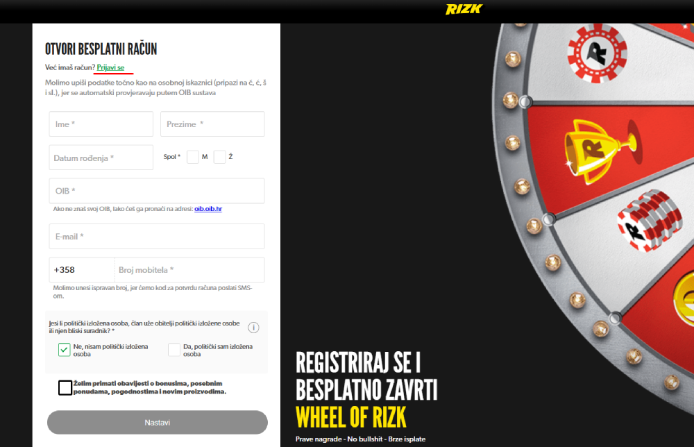 Rizk register